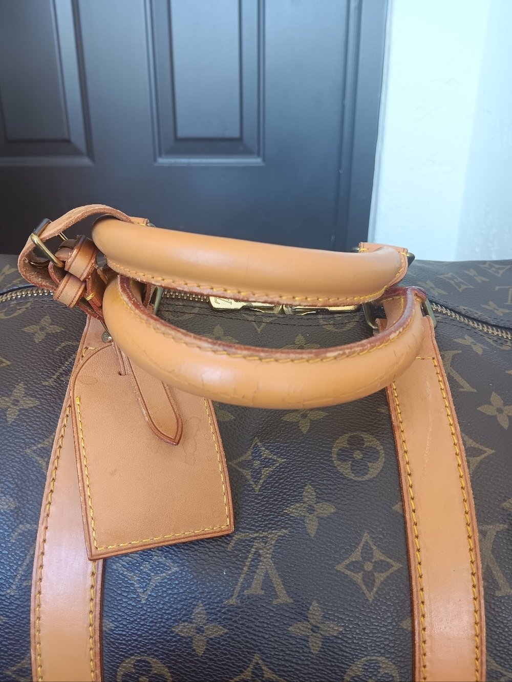 Louis Vuitton Keepall Bandouliere 55 Monogram Vintage 1990 Full Set ✨ - Picture 12 of 16